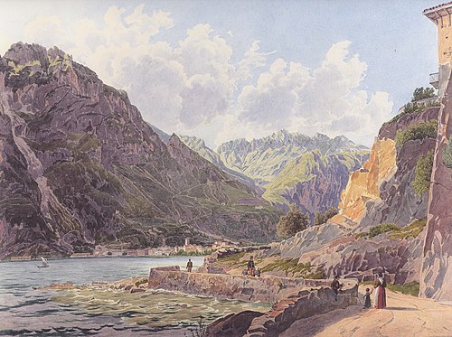 Riva am Gardsee, 1834, Rudolf von Alt