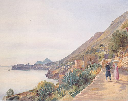 Blick auf Ragussa, 1841, Rudolf von Alt