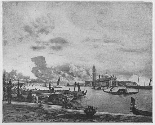 View from strada nuova in Venice, , Rudolf von Alt