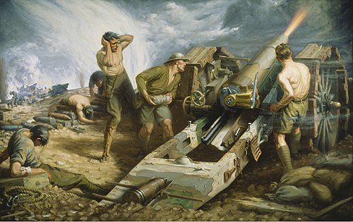 Canadian Artillery in Action, 1918, Kenneth Forbes