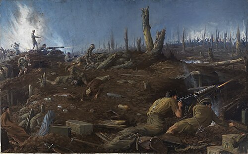 The Defence of Sanctuary Wood, 1918, Kenneth Forbes