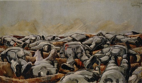 Leichenfeld II., , Albin Egger-Lienz