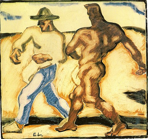 Sower and the Devil, 1923, Albin Egger-Lienz