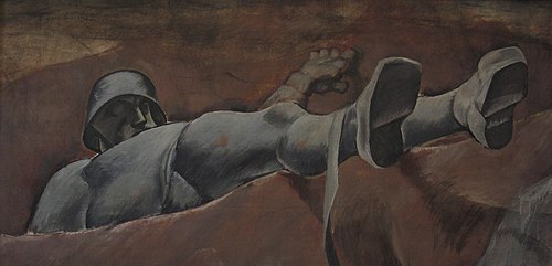 Toter Soldat aus der 'Missa Eroica', 1918, Albin Egger-Lienz