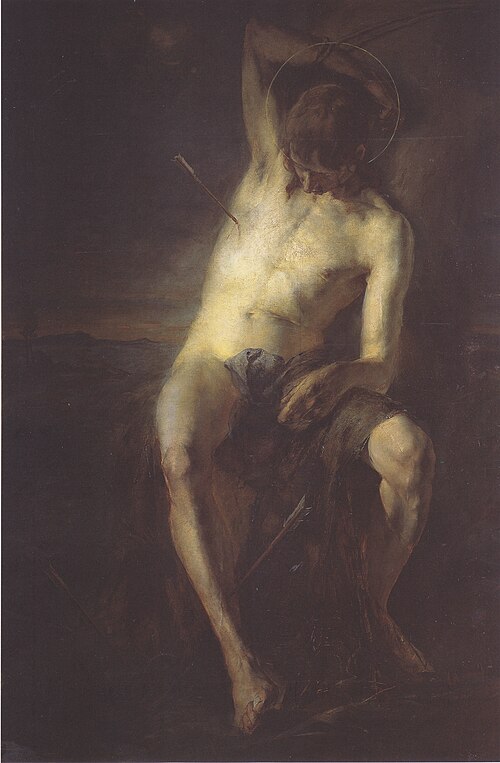 Der heilige Sebastian, 1887, Albin Egger-Lienz