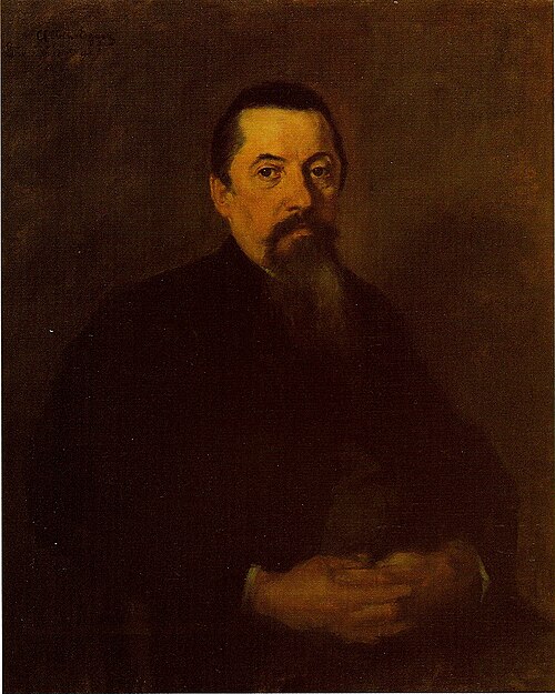 The artists father, 1895, Albin Egger-Lienz