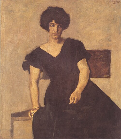 Des Künstlers Tochter Lorli, 1922, Albin Egger-Lienz