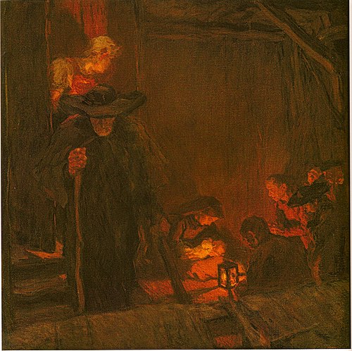 Holy night, 1903, Albin Egger-Lienz