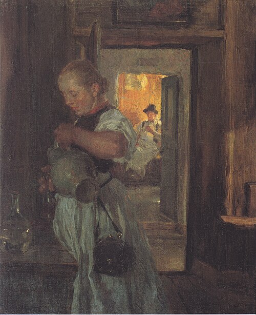 Die Tiroler Kellnerin, 1903, Albin Egger-Lienz