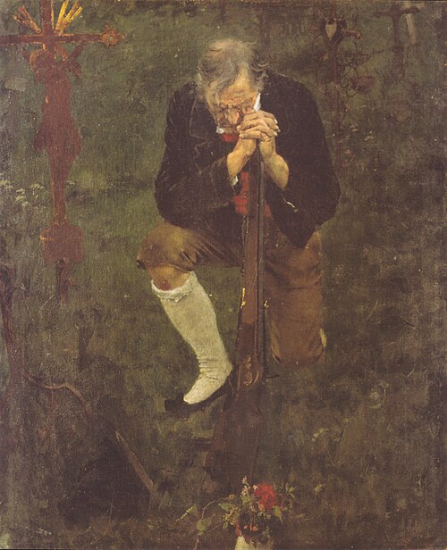 Ein Abschied in Tirol im Jahre 1809, , Albin Egger-Lienz