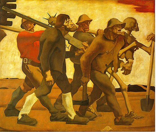 Totentanz 1809, 1920, Albin Egger-Lienz