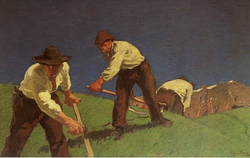 הקוצרים בהרים, 1907, Albin Egger-Lienz