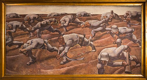 Den Namenlosen 1914 (Pour les sans noms 1914), 1916, Albin Egger-Lienz