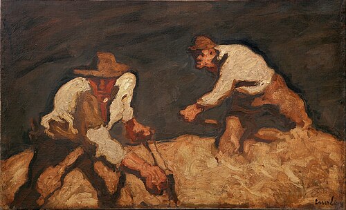 Reapers in a GatheringStorm, 1912, Albin Egger-Lienz
