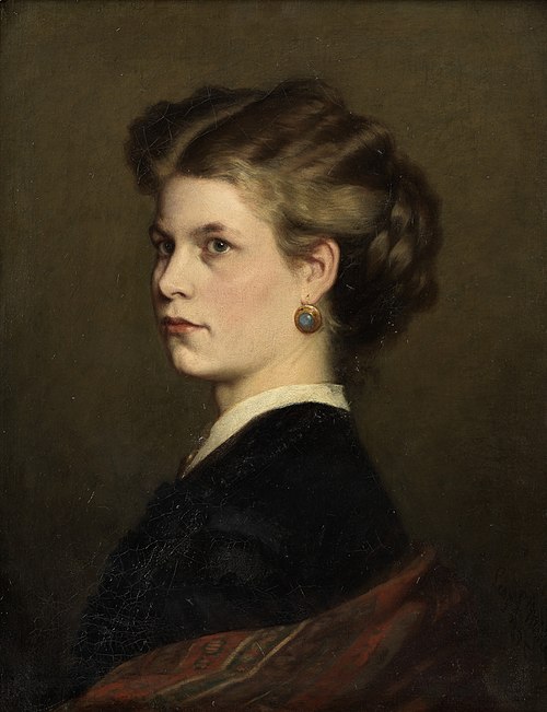 Bertha Müller, die Schwester des Künstlers, 1875, Leopold Carl Müller