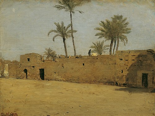 Das Dorf Matarije, 1875, Leopold Carl Müller