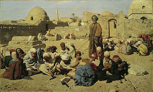 Schule in Oberägypten, 1881, Leopold Carl Müller
