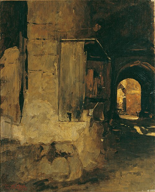 Tor eines arabischen Hauses, , Leopold Carl Müller