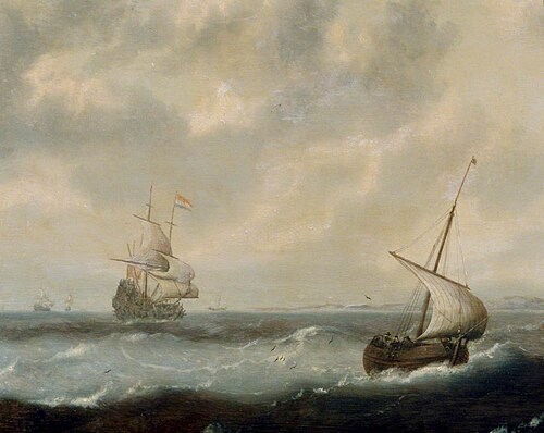 Shipping off a Coast, , Jan Porcellis