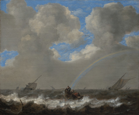 Seascape with a Rainbow, 1631, Jan Porcellis