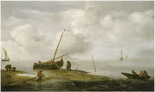 Mussel Fishing, 1622, Jan Porcellis