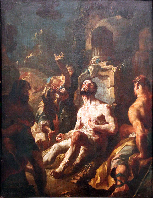 Job on the Dung Heap (sketch)., 1752, Johann Baptist Wenzel Bergl