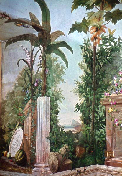Illusionistische Landschaften mit exotischen Tieren und Pflanzen, , Johann Baptist Wenzel Bergl