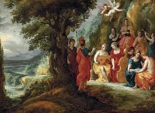 Apollo and the Muses, 1615, Hendrick van Balen