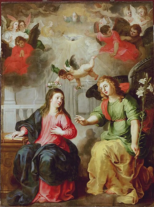 Mysteries van de Rozenkrans: Boodschap van Gabriël aan Maria, 1617, Hendrick van Balen