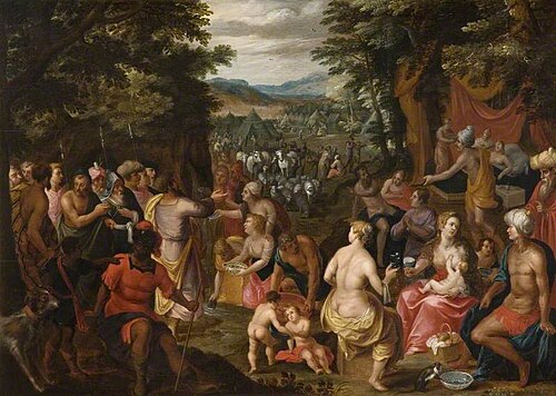 Moses Striking the Rock, , Hendrick van Balen