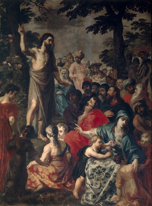 John the Baptist preaching, , Hendrick van Balen