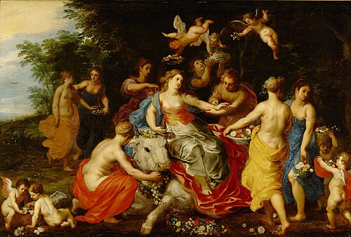 Europa riding the bull, 1650, Hendrick van Balen