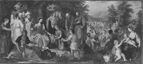 The miraculous multiplication of bread and fish, 1607, Hendrick van Balen