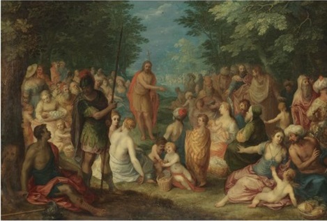 The Preaching of St. John the Baptist, 1605, Hendrick van Balen