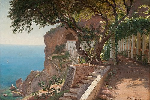 Pergola in Amalfi, 1880, Carl Frederic Aagaard