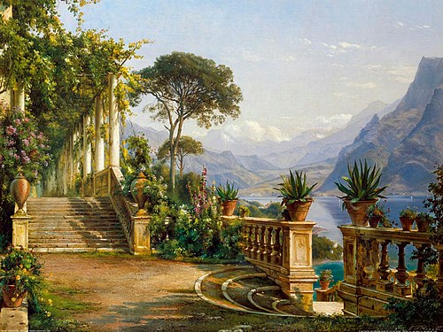 Lodge on Lake Como, , Carl Frederic Aagaard