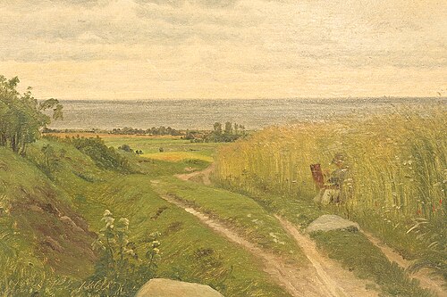 Summer landscape on Møen., 1860, Carl Frederic Aagaard