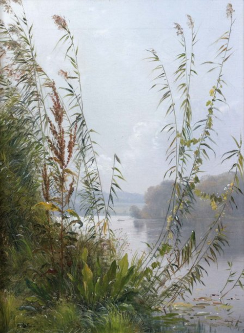 View of a lake., 1873, Carl Frederic Aagaard