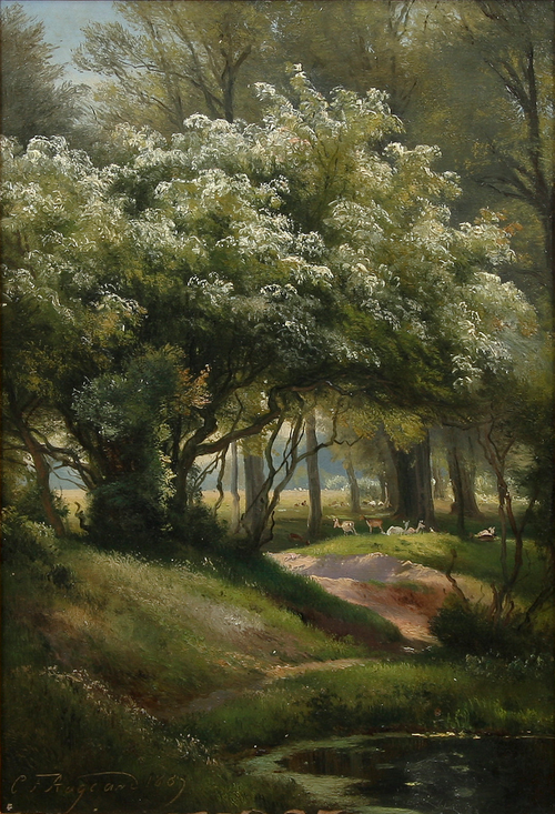 View from Jægersborg Dyrehave., 1889, Carl Frederic Aagaard