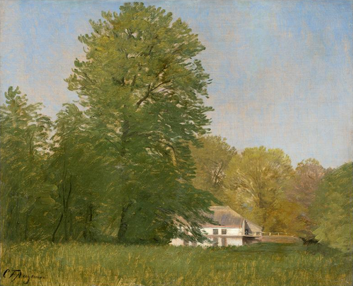 Summer landscape with a farmhouse., 1873, Carl Frederic Aagaard