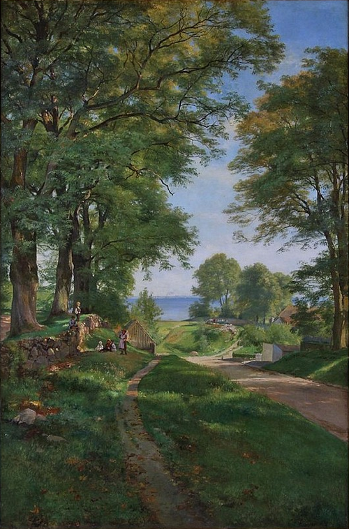 Woodlands near the coast of Øresund., 1894, Carl Frederic Aagaard