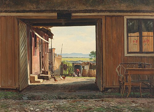 View through a gate., 1891, Carl Frederic Aagaard