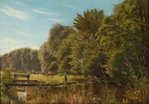 A summer afternoon by Raadvad, north of Copenhagen., 1878, Carl Frederic Aagaard