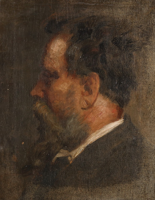 Self-portrait., 1873, Carl Frederic Aagaard