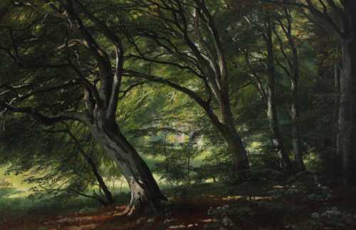 View from Ordrup Forest., 1873, Carl Frederic Aagaard