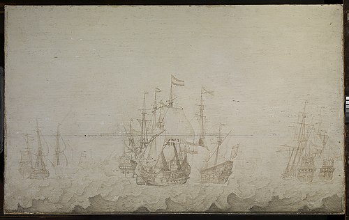 The first Battle of Dunkirk, 1 March 1639, , Heerman Witmont