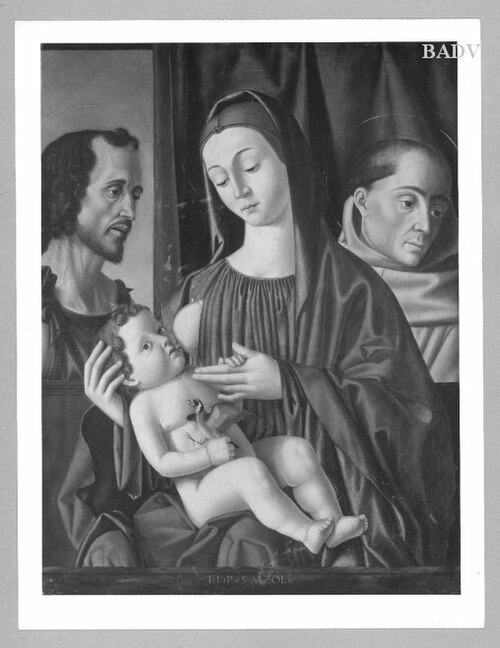Madonna with child and two Saints, 1485, Filippo Mazzola