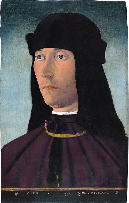 Portrait of Alessandro de Richao, 1491, Filippo Mazzola