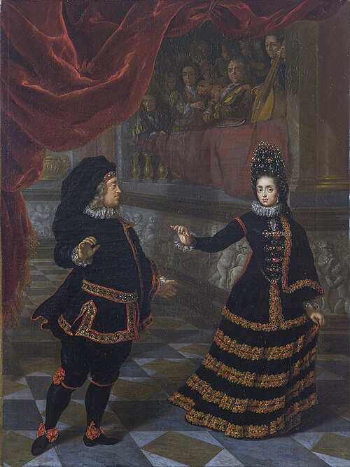 Electress Palatine Dancing with Her Husband, 1695, Jan Frans van Douven