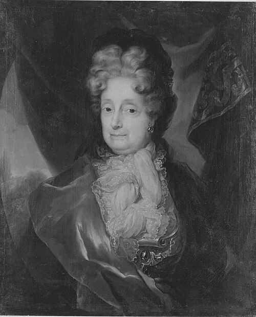 Portrait of Sophia of the Palatinate, dowager electress of Hanover, 1706, Jan Frans van Douven